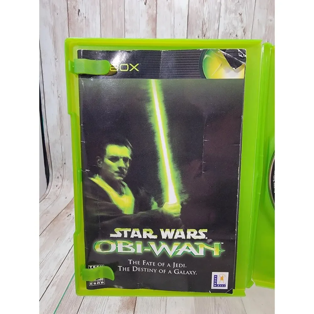 Star Wars Obi-Wan Microsoft Xbox Tested & Complete CIB Very Good Disc
